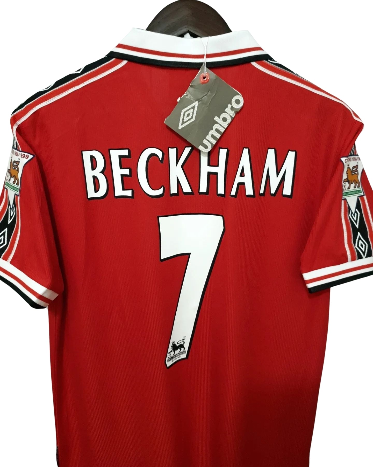 Manchester United 1998-1999 Short Sleeve Soccer - David Beckham #7 Red Jersey