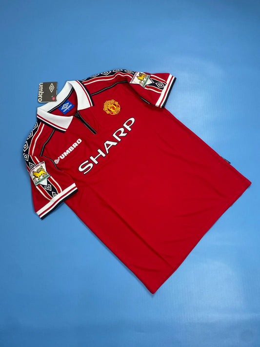 Manchester United 1998-1999 Short Sleeve Soccer - David Beckham #7 Red Jersey