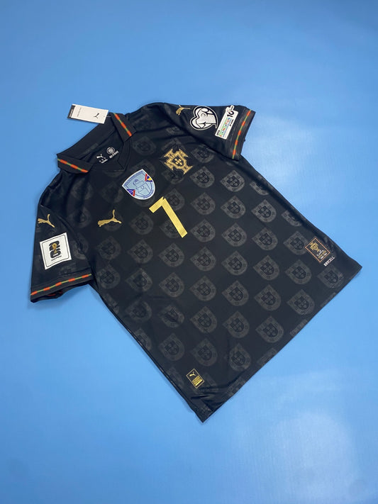 Portugal 2025 Black Special Edition Ronaldo #7 Mens Jersey