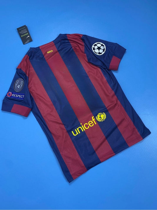 FC Barcelona 2014-2015 Home Retro Champions League Edition Kit