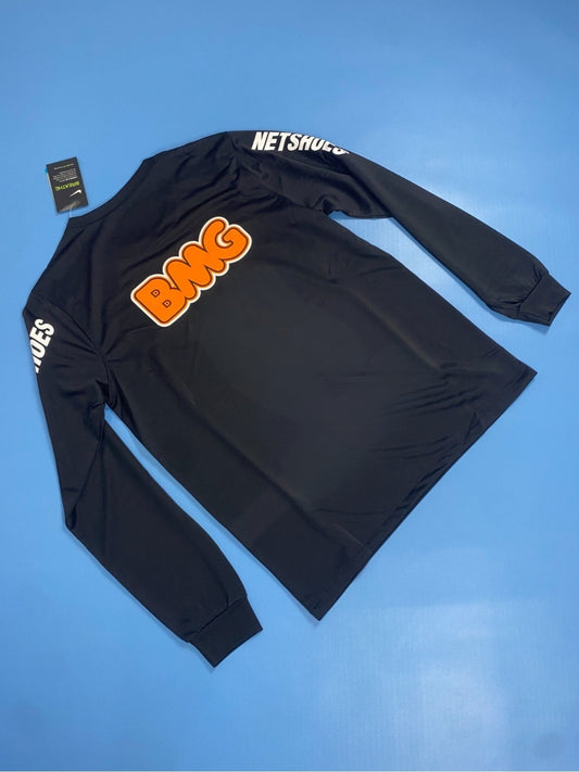 Santos Black 2012/13 Long Sleeve Retro Football Men's Jersey Kit