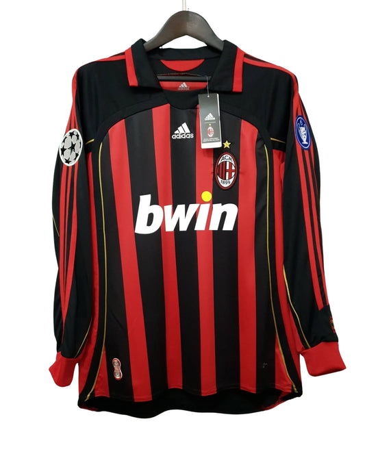 AC Milan 2006/2007 UCL Home Long Sleeve Retro Vintage - Ricardo Kaka #22 Jersey