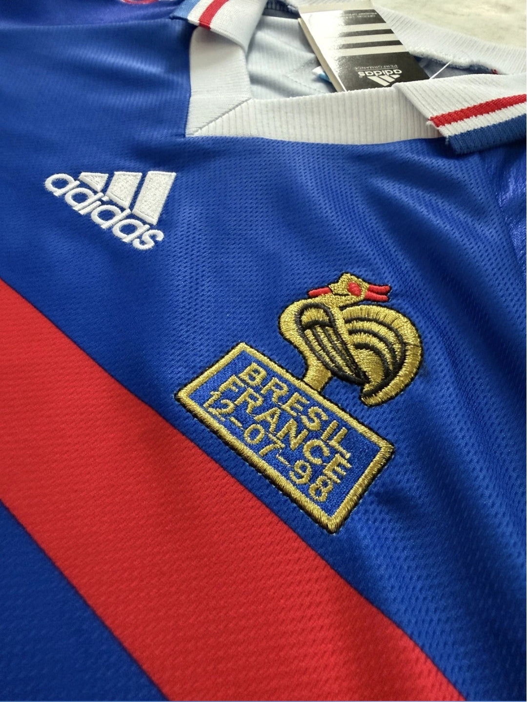 France World Cup 1998 Final Zidane #10 Blue Men’s Retro Soccer Jersey