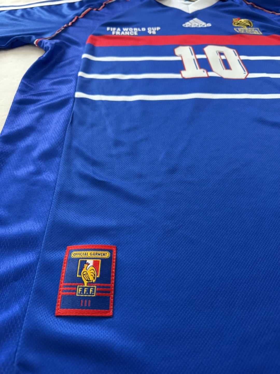France World Cup 1998 Final Zidane #10 Blue Men’s Retro Soccer Jersey