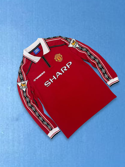 Manchester United 1998/99 - David Beckham #7 Red Mens Jersey
