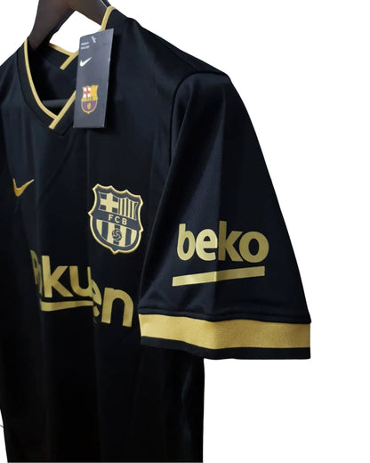 FC Barcelona 2020/2021 Football Shirt Away Black Soccer - Messi #10 Jersey