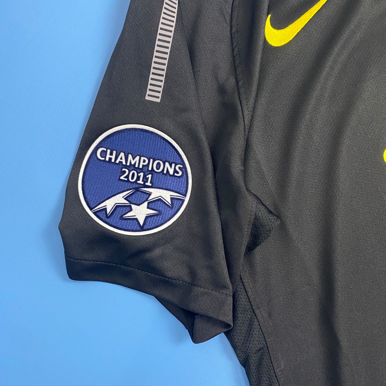 FC Barcelona 2011/2012 UEFA Champions League away Black Jersey - Messi #10 Mens Shirt