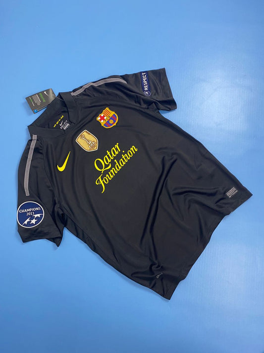 FC Barcelona 2011/2012 UEFA Champions League away Black Jersey - Messi #10 Mens Shirt