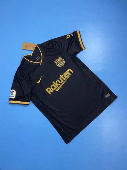 FC Barcelona 2020/2021 Football Shirt Away Black Soccer - Messi #10 Mens Jersey