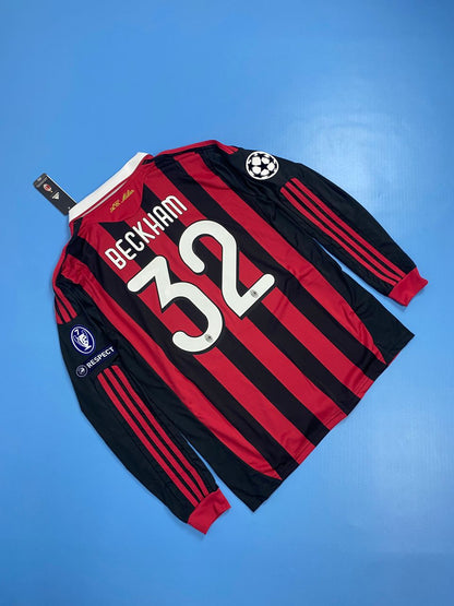 AC Milan 2009/2010 Home Football Shirt Soccer Jersey - David Beckham #32 Mens