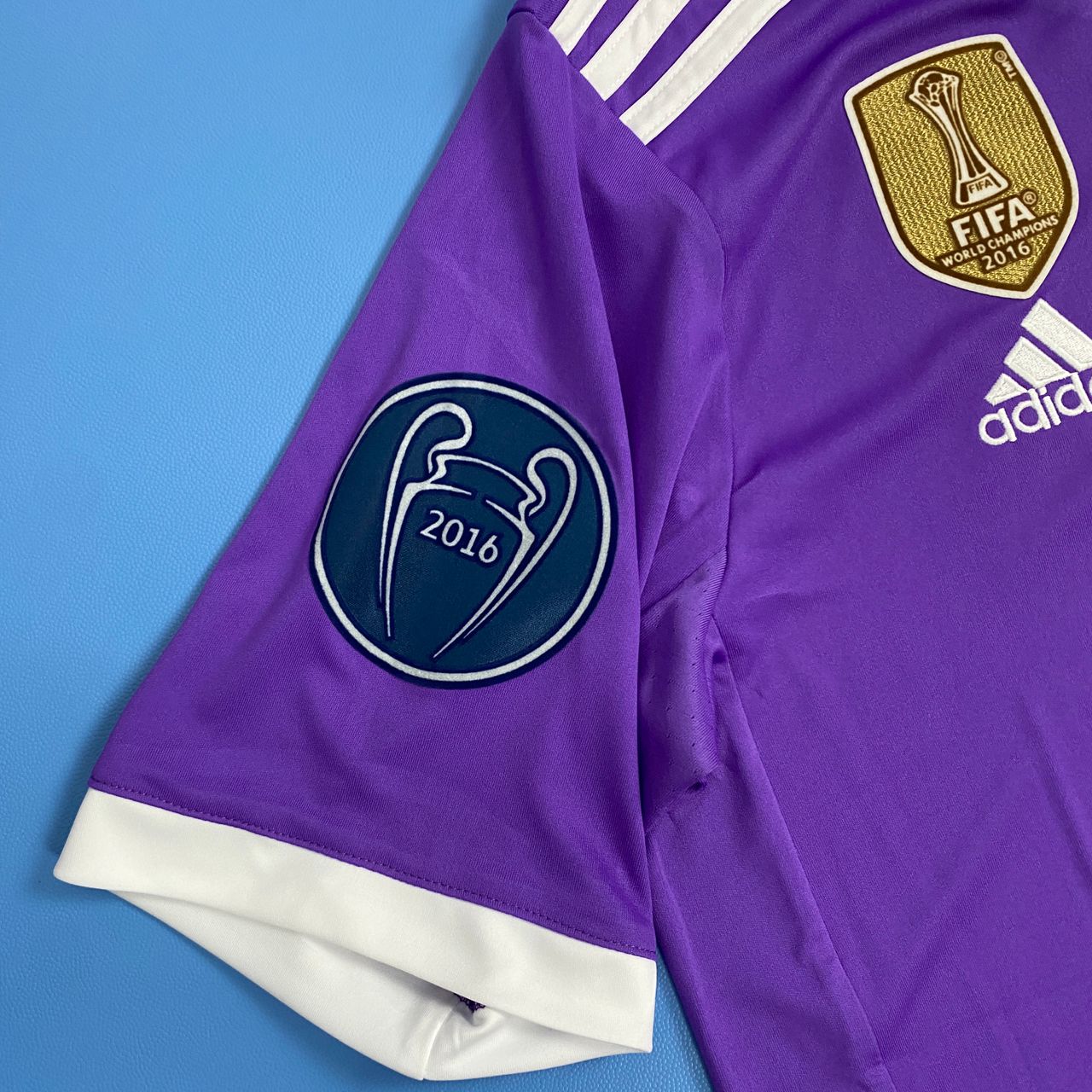 Real Madrid 2016-2017 UEFA Jersey - Ronaldo #7 Purple Mens Shirt