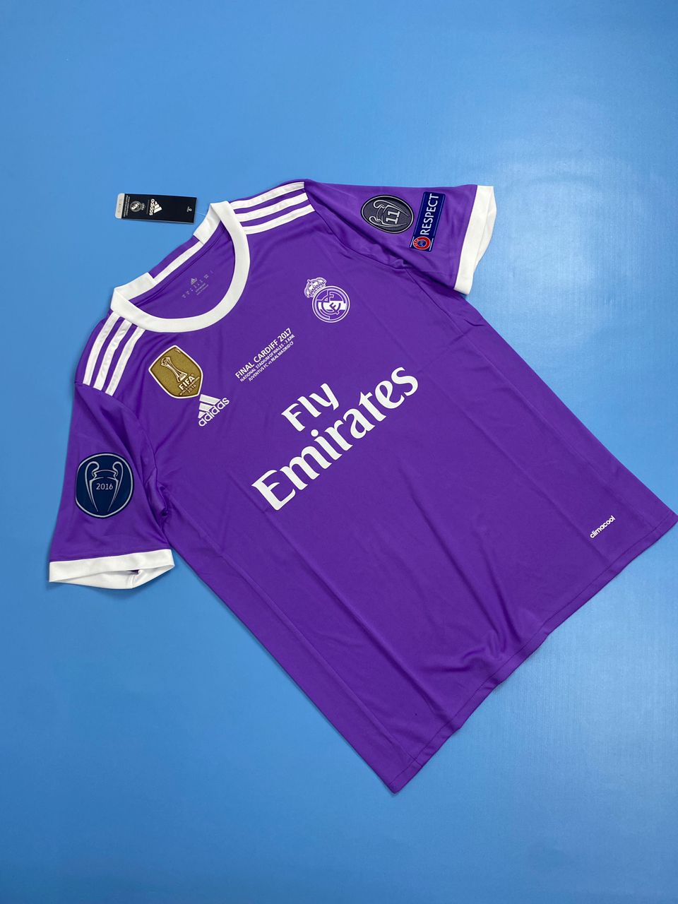 Real Madrid 2016-2017 UEFA Jersey - Ronaldo #7 Purple Mens Shirt