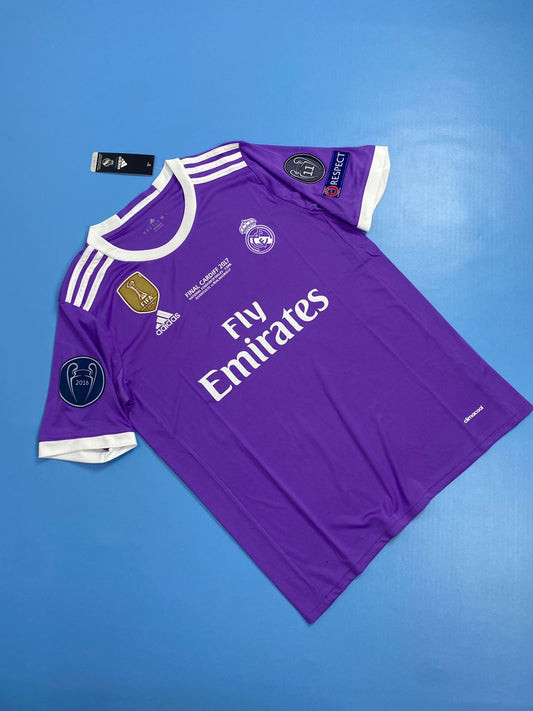 Real Madrid 2016-2017 UEFA Jersey - Ronaldo #7 Purple Mens Shirt