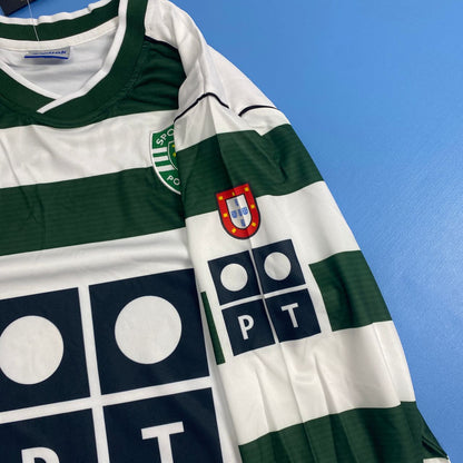 Sporting CP 2002/2003 Home Jersey - Ronaldo #28 Mens
