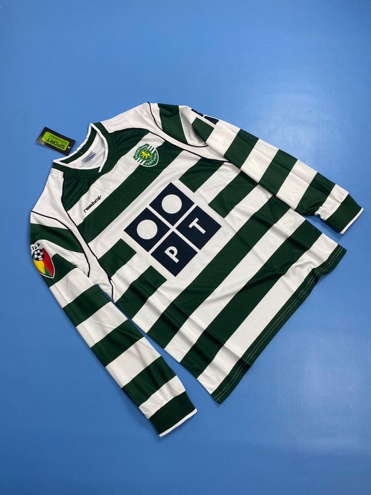 Sporting CP 2002/2003 Home Jersey - Ronaldo #28 Mens