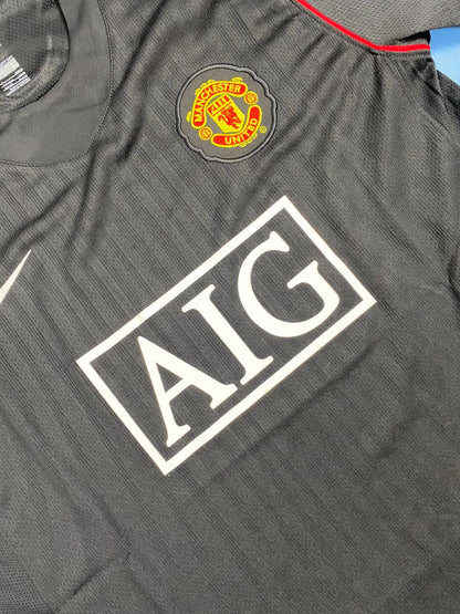 Manchester United 2007/08 Champions League Away Black jersey - Ronaldo #7 Mens shirt