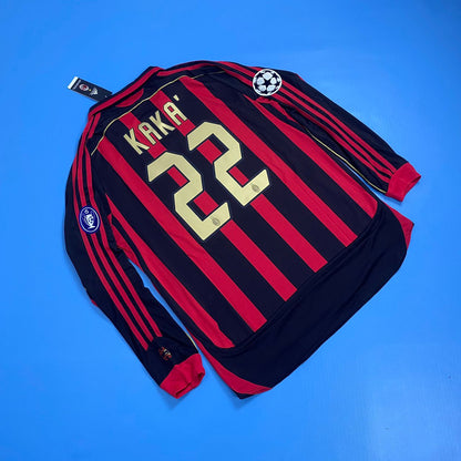 AC Milan 2006/2007 UCL Home Retro Vintage - Ricardo Kaka #22 Mens Jersey