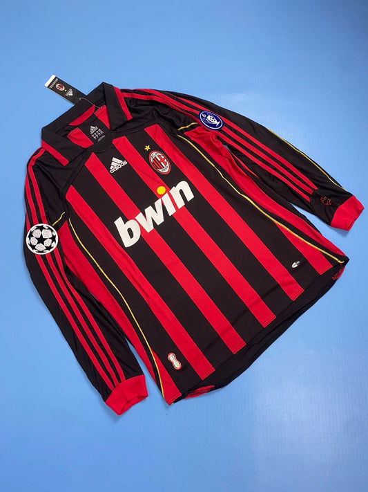 AC Milan 2006/2007 UCL Home Retro Vintage - Ricardo Kaka #22 Mens Jersey