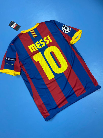 Fc Barcelona 2010/2011 Champions League Home jersey - Messi #10 Mens