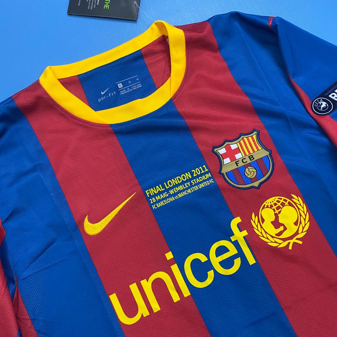 Fc Barcelona 2010/2011 Champions League Home jersey - Messi #10 Mens