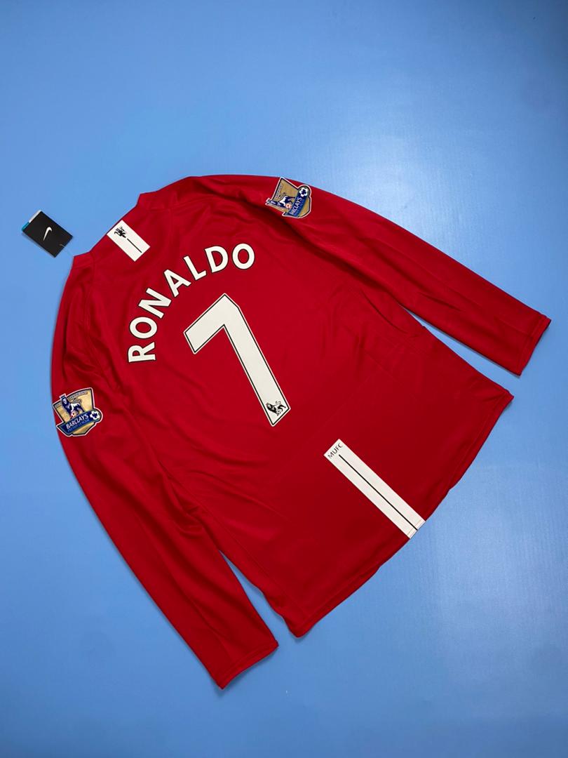 Manchester United 2008 Premier League Home Jersey - Ronaldo #7 Mens