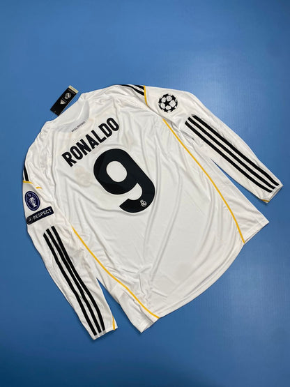 Cristiano Ronaldo #9 jersey REAL MADRID 2009/2010 Champions League Home Jersey