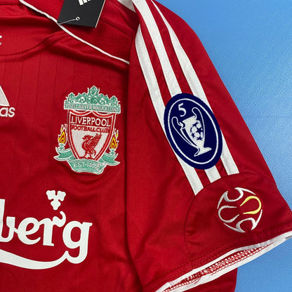 FC Liverpool 2006/2007 UEFA Soccer Football Shirt Jersey - Gerrard #8 Mens Jersey