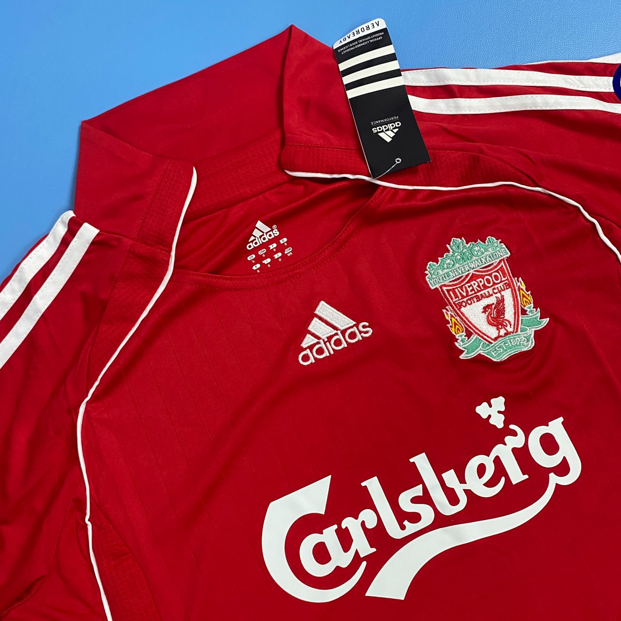 FC Liverpool 2006/2007 UEFA Soccer Football Shirt Jersey - Gerrard #8 Mens Jersey
