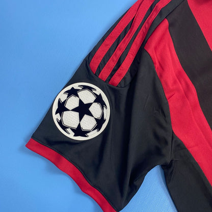 AC Milan 2009/2010 UCL home jersey - Ronaldinho #80 Mens jersey