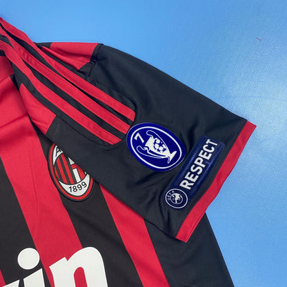 AC Milan 2009/2010 UCL home jersey - Ronaldinho #80 Mens jersey