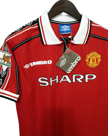 Manchester United 1998-1999 Short Sleeve Soccer - David Beckham #7 Red Jersey