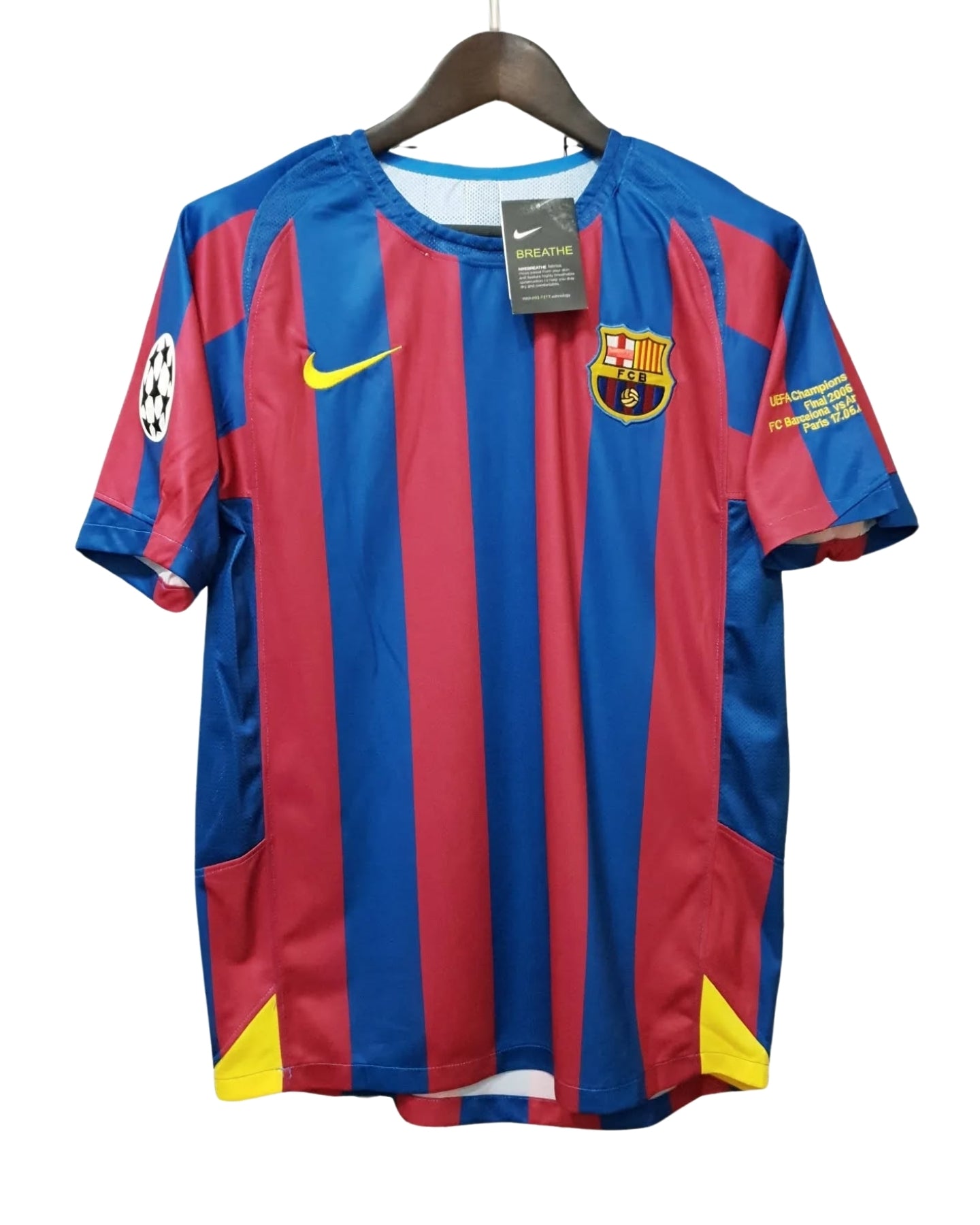 Barcelona 2005/06 UCL Final Home Shirt of Champions - Ronaldinho #10 Jersey