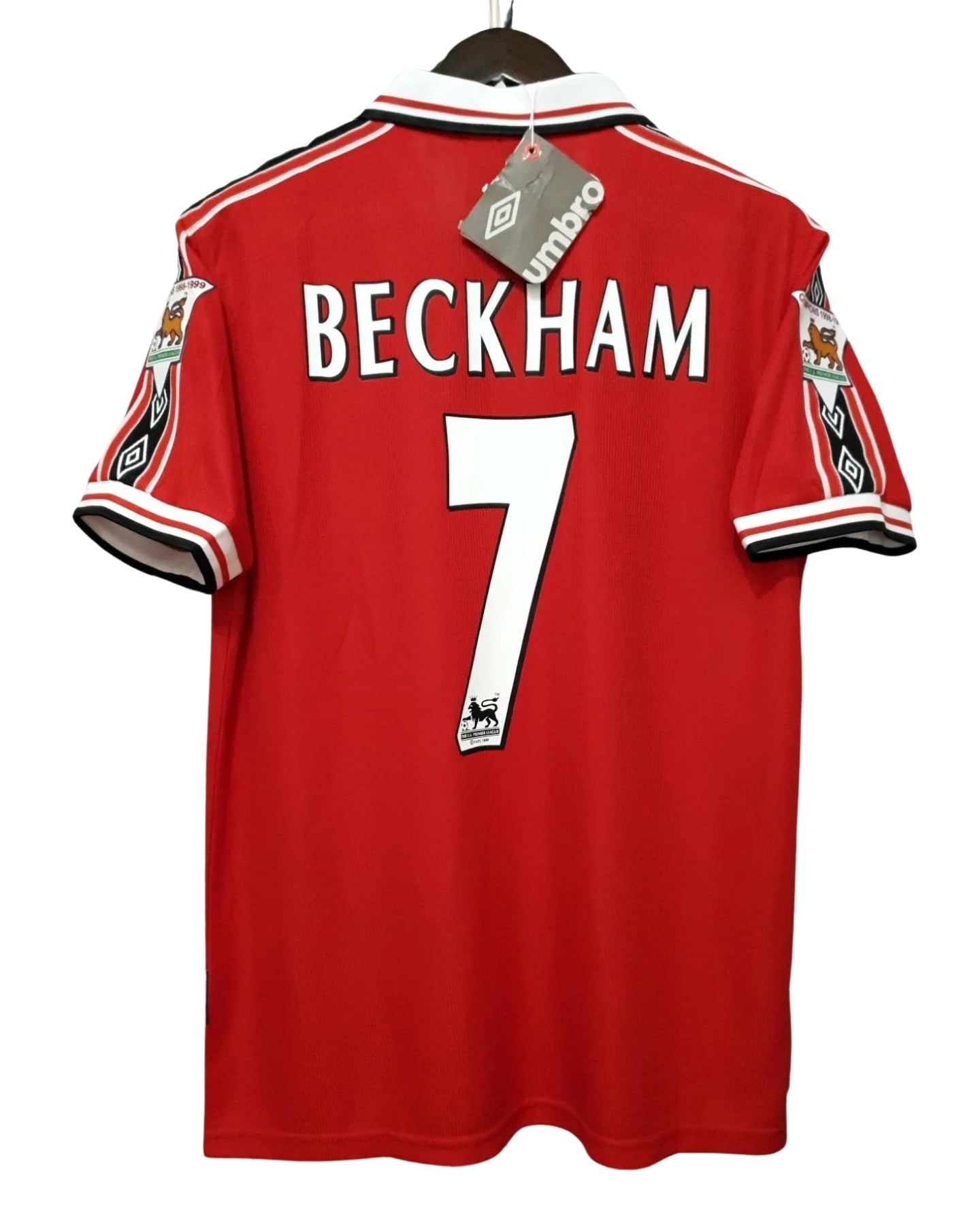 Manchester United 1998-1999 Short Sleeve Soccer - David Beckham #7 Red Jersey