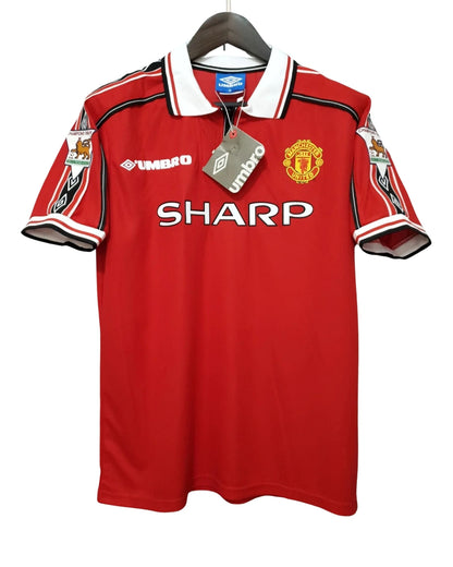 Manchester United 1998-1999 Short Sleeve Soccer - David Beckham #7 Red Jersey