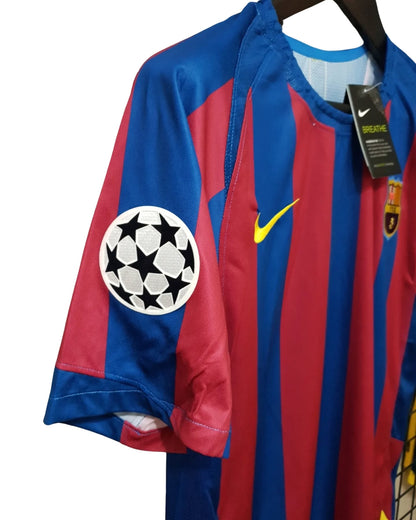 Barcelona 2005/06 UCL Final Home Shirt of Champions - Ronaldinho #10 Jersey