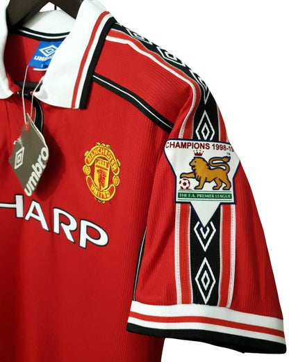 Manchester United 1998-1999 Short Sleeve Soccer - David Beckham #7 Red Jersey