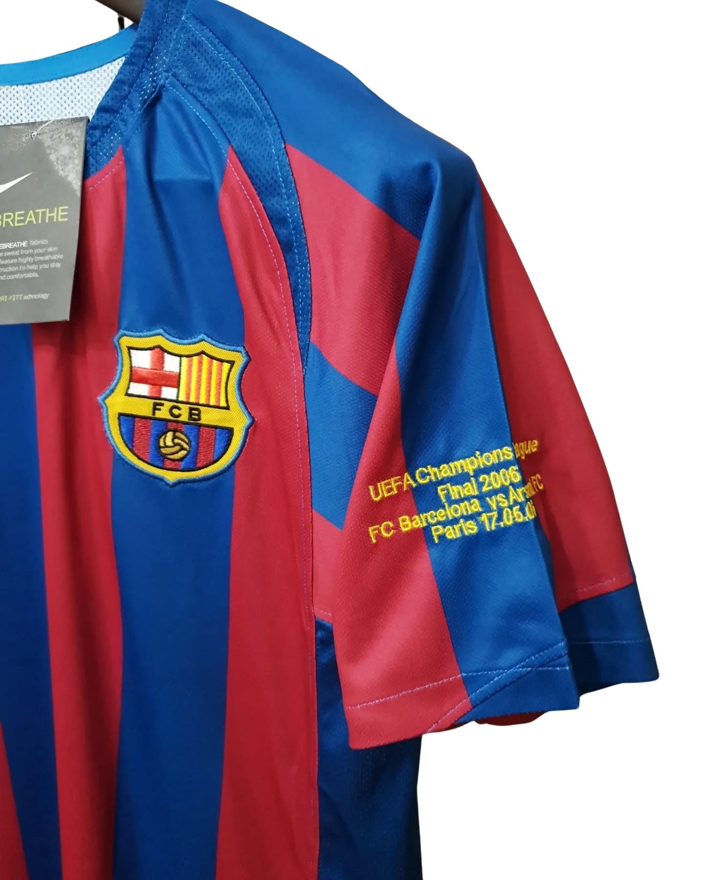 Barcelona 2005/06 UCL Final Home Shirt of Champions - Ronaldinho #10 Jersey