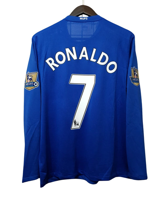 Manchester United 2007/2008 Long Sleeve - Cristiano Ronaldo#7 Jersey Away