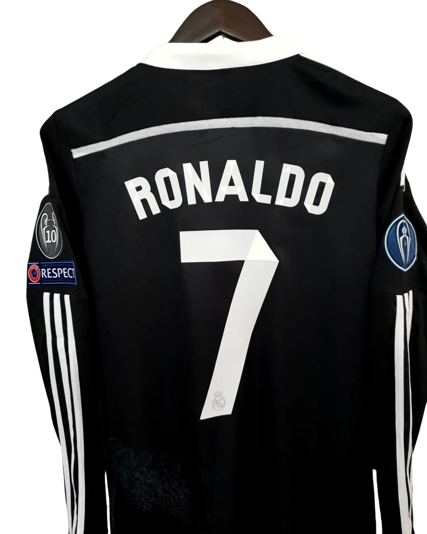 Real Madrid 2014-2015 UCL Long Sleeve Black Dragon - Cristiano Ronaldo #7 jersey