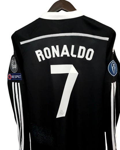 Real Madrid 2014-2015 UCL Long Sleeve Black Dragon - Cristiano Ronaldo #7 jersey