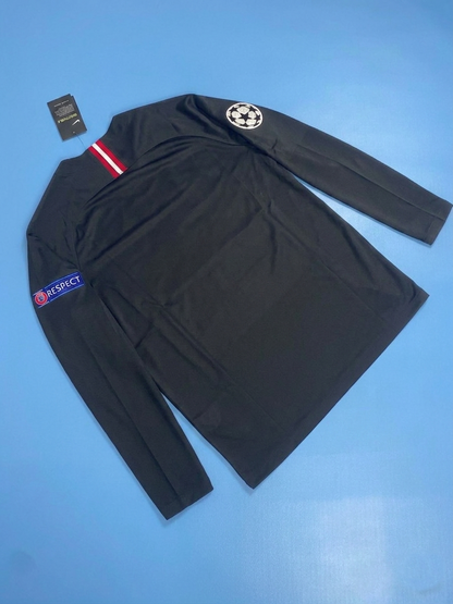 PSG Black Men's Jersey 2018-2019 Champions League Long Sleeve