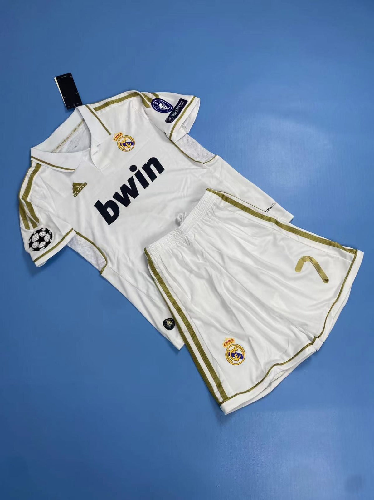 Real Madrid 2011/12 UEFA Champions League Kids Youth Home Kit - Cristiano Ronaldo #7