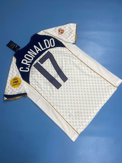 Ronaldo #17 Portugal Mens Jersey 2004 Retro Football Away