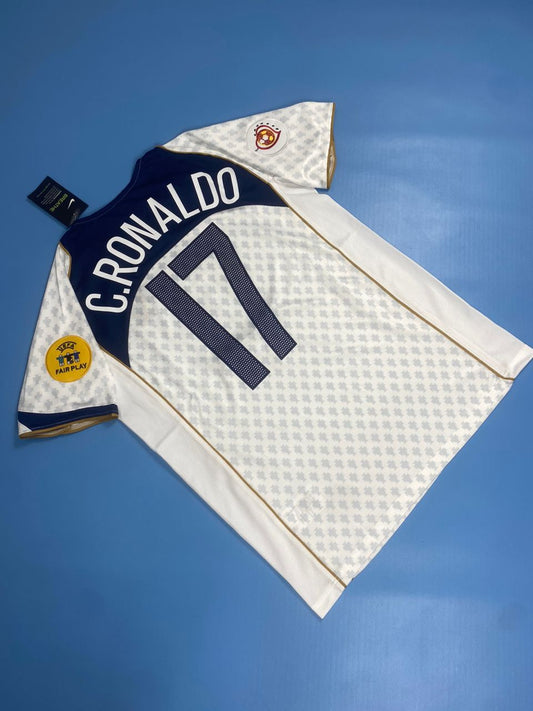 Ronaldo #17 Portugal Mens Jersey 2004 Retro Football Away