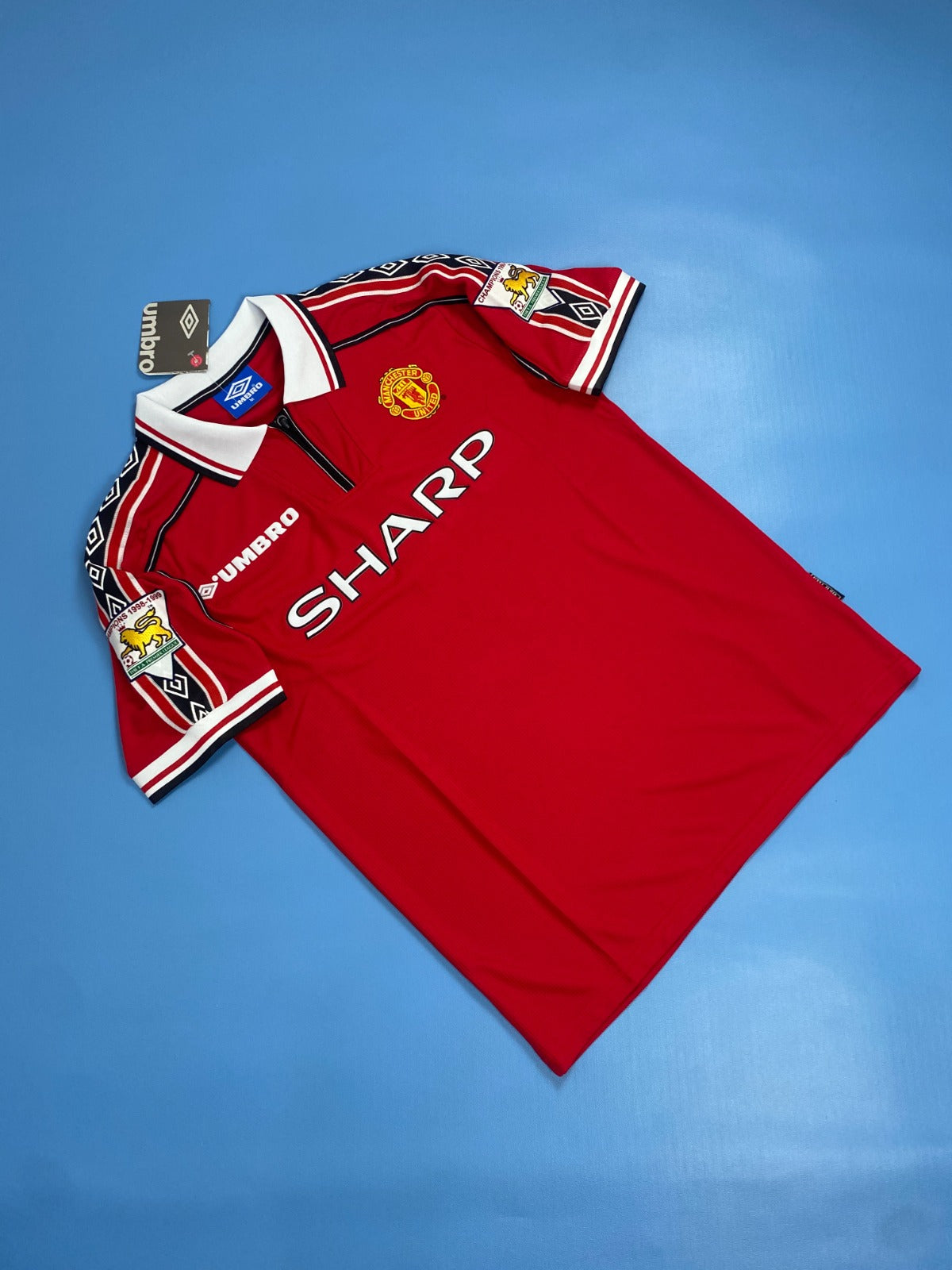 Manchester United 1998-1999 Short Sleeve Soccer - David Beckham #7 Red Jersey
