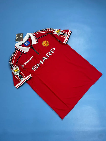 Manchester United 1998-1999 Short Sleeve Soccer - David Beckham #7 Red Jersey
