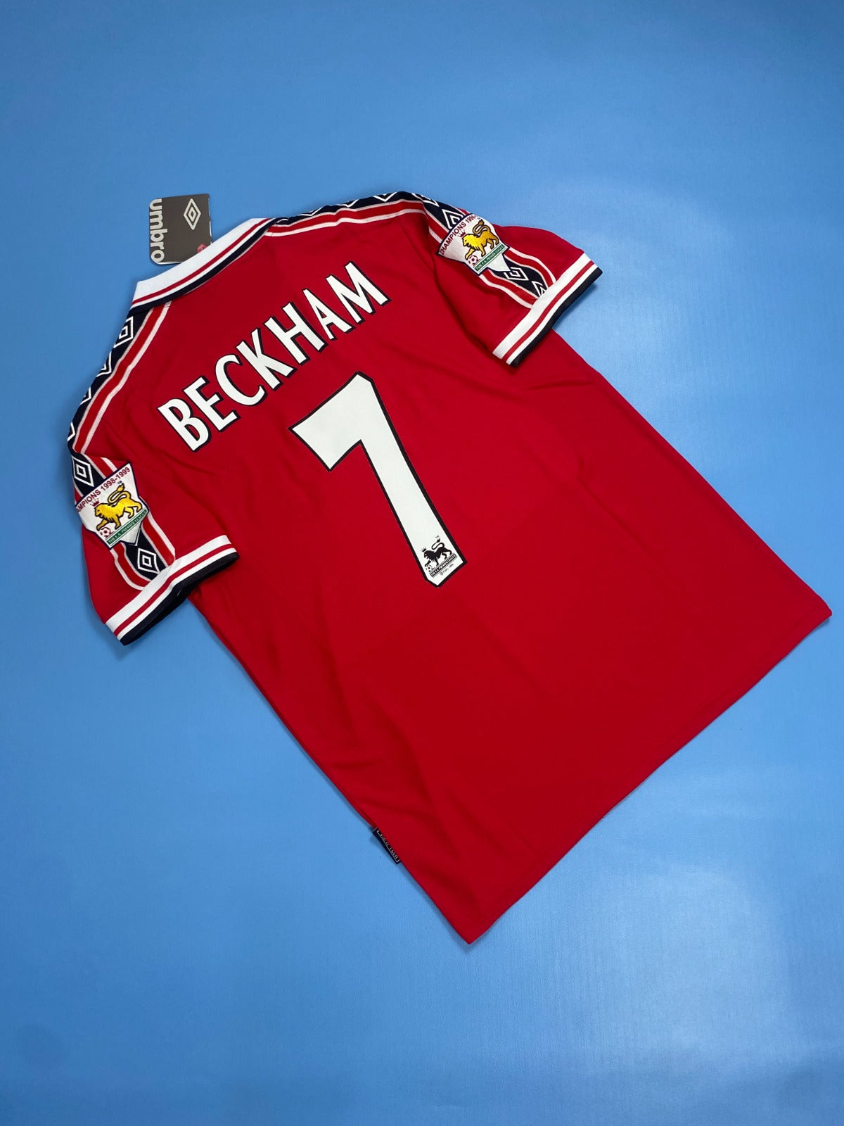 Manchester United 1998-1999 Short Sleeve Soccer - David Beckham #7 Red Jersey