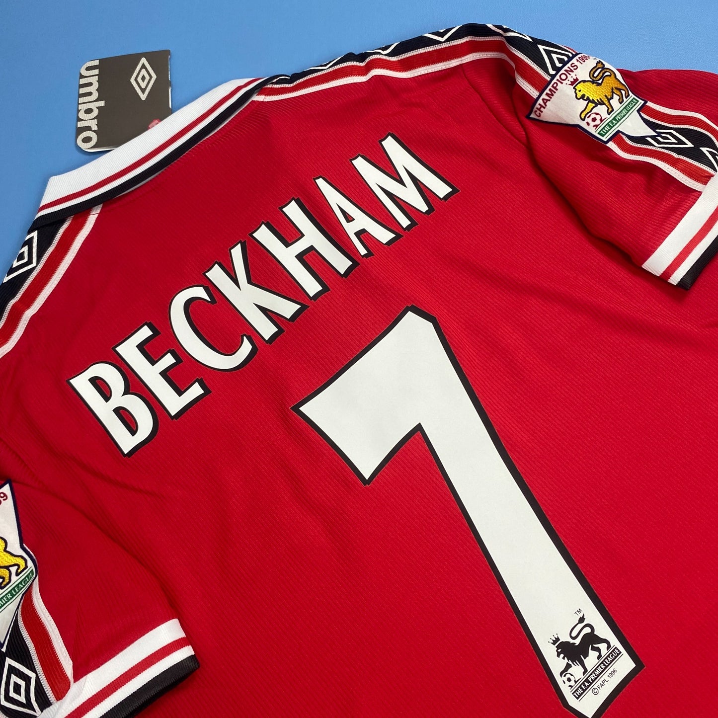 Manchester United 1998-1999 Short Sleeve Soccer - David Beckham #7 Red Jersey