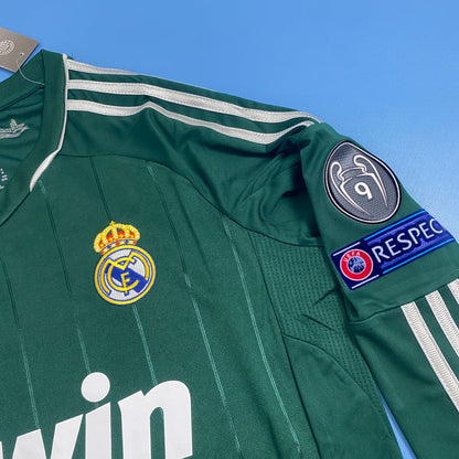 Mesut Ozil Real Madrid 2012-2013 Champions League Green Long Sleeve Mens Jersey