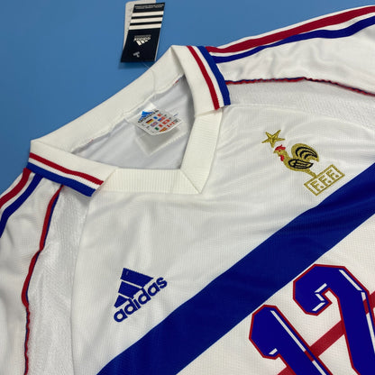 Henry 12 France Mens Jersey 1998 White Retro Football Away
